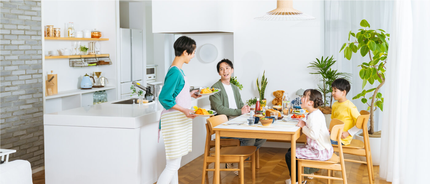 暮らしやすい周辺環境、使いやすくエコな設備仕様の住まい